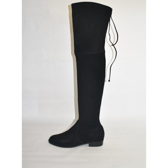 Stuart Weitzman Lowland Stretch Suede Over-the-Knee Boots Black Size 6.5 M S2167 - Picture 7 of 13